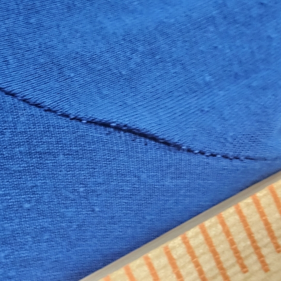 Eileen Fisher Lightweight Viscose Jersey Round Neck Tunic Top Size S Blue - Picture 11 of 13